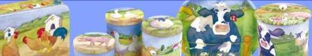 Emma Ball - Farmyard range of tins