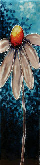 Benaya Ceramic Art Tile - Blue Daisy